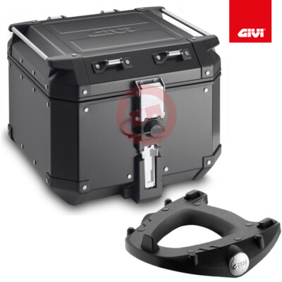 GIVI KOFFER OUTBACK 42L OBKN42B + KIT PLATTE SR7065 M5 SYM MAXSYM 400 2021