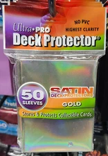 ULTRA PRO SATIN GOLD DECK PROTECTOR SLEEVES (STANDARD SIZE) 50ct