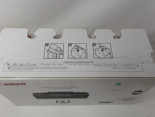 OEM Canon FX3 Black Toner Cartridge 1557A002(92) BA Genuine New Sealed 2012 - 第 3/9 張圖片