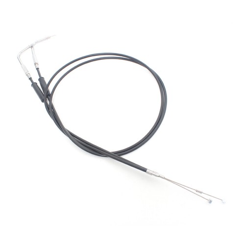 Black Steel Throttle Cable Wire Fit For Harley FLH FLT FXD FLST FXST 1996-2010 - Picture 9 of 15
