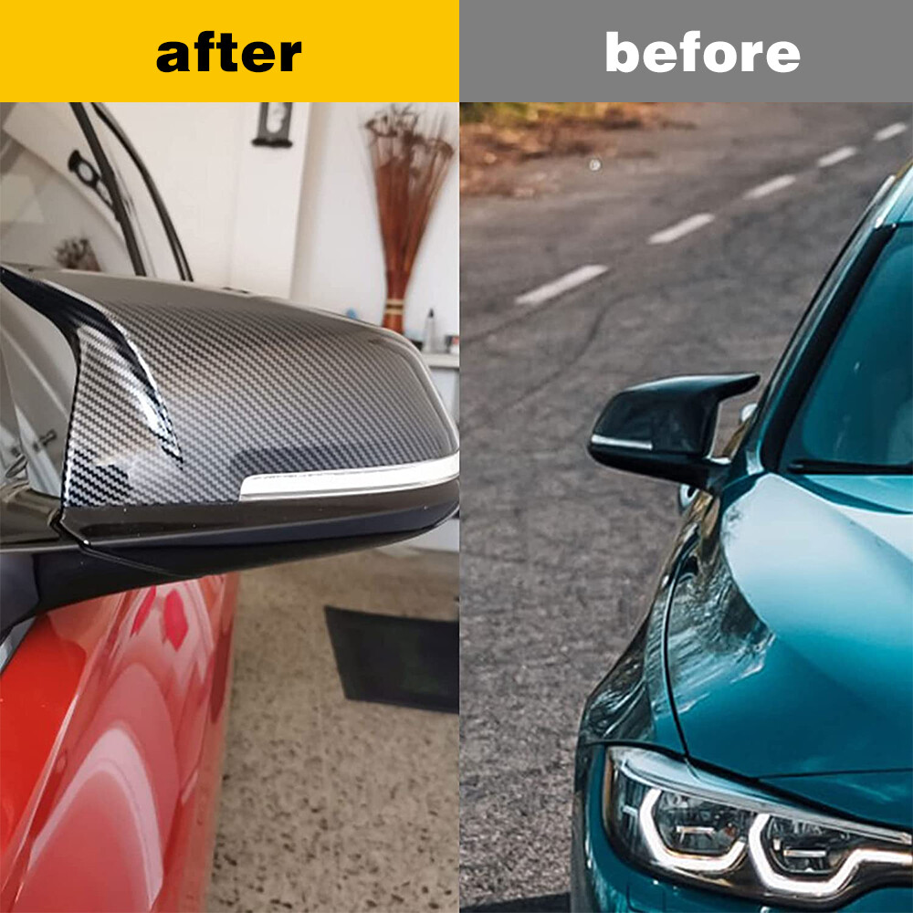 Stain Black Mirror Cover Caps For BMW 4-Series F32 F33 F36 428i 435i 2014-2018