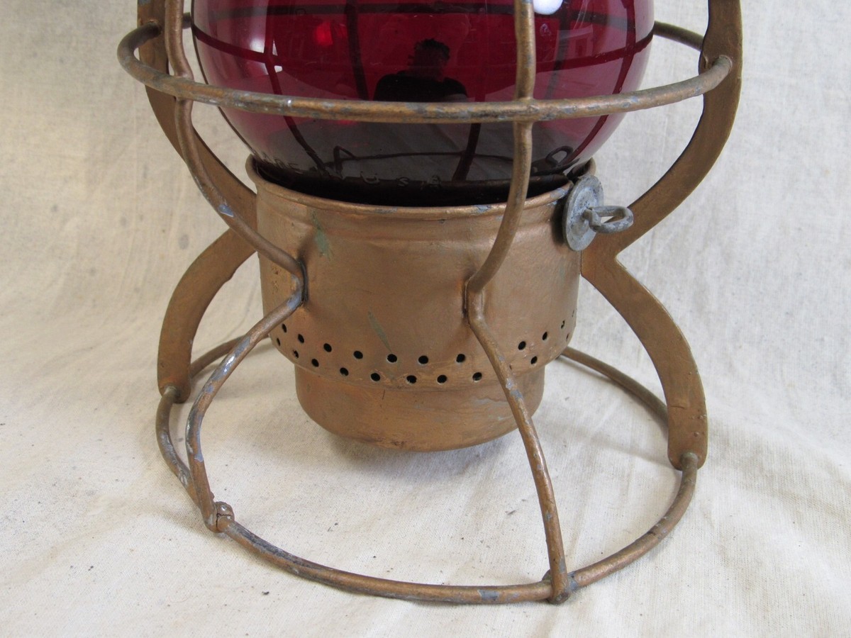 Antique NYCS Dietz No.999 Railroad Lantern Red Globe New Antique NYCS Dietz No.999 Railroad Lantern Red Globe New