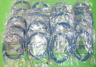 CAT 5E ETHERNET PATCH CABLE BLUE 5 Foot RJ45    NEW     LOT OF 20