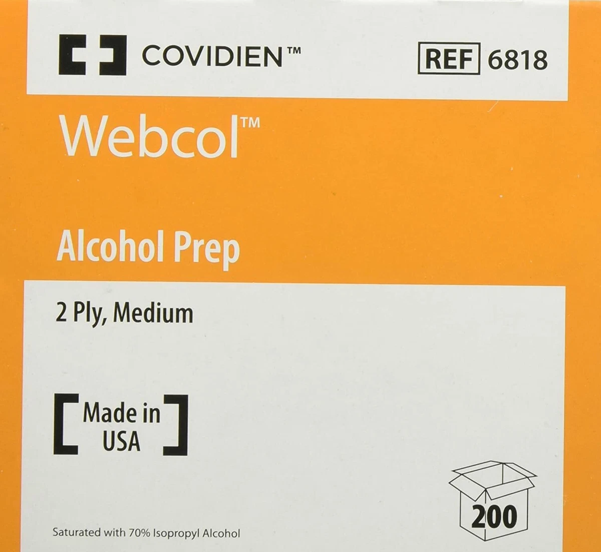 Kendall webcol alcohol prep pads online