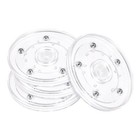4pcs 4" Rotating Swivel Stand with Steel Ball Bearings Lazy Susan Base Turntable