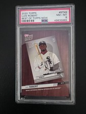 2020 TOPPS LUIS ROBERT #BTN9 ROOKIE BEST OF TOPPS NOW PSA 8 NM-MT RC