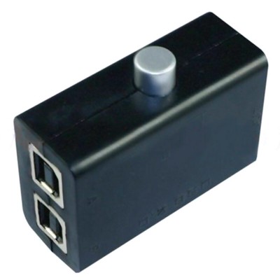 USB Sharing Share Switch Box Hub 2 Ports PC Computer Scanner Printer Manual f