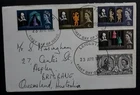 1964 Great Britain Shakespeare Festival FDC ties 4 stamps cancelled Leicester