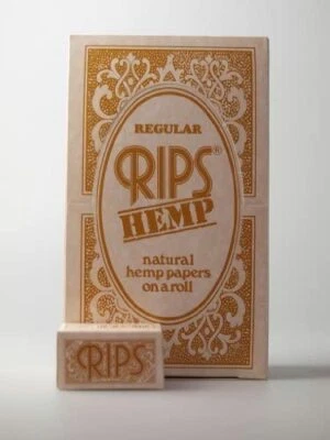 RIZLA RIPS REGULAR 100% HEMP CIGARETTE PAPERS 10 ROLLS/24 ROLLS