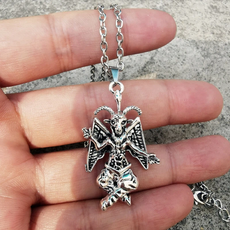 Baphomet Necklace Occult Left Hand Path Seal of Baphomet Satanic