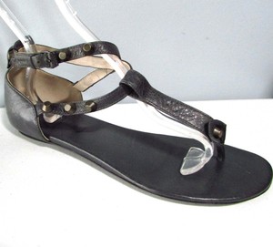 balenciaga leather ankle strap sandals