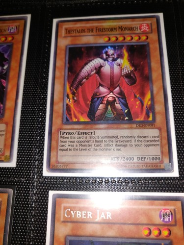 Thestalos the Firestorm Monarch - DR3-EN081 - Super Rare - Yugioh - LP - Picture 2 of 2