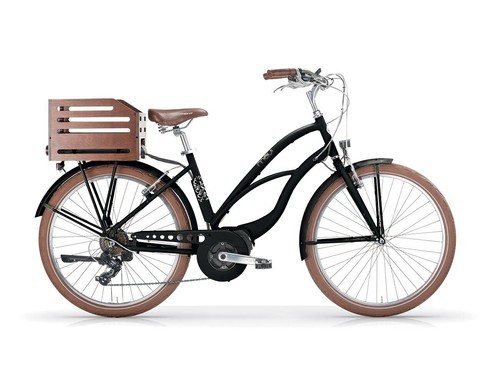 BICI MAUI 26 E128 DONNA BICICLETTA ELETTRICA A PEDALATA ASSISTITA 36V NERA  MBM | eBay