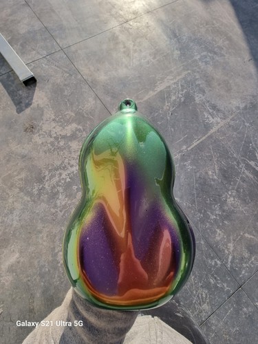 VERNICE SUPER CAMALEONTE CAM 03 EFFETTO BRONZO GIALLO VERDE VIOLA IN BASE OPACA - Imagen 7 de 13
