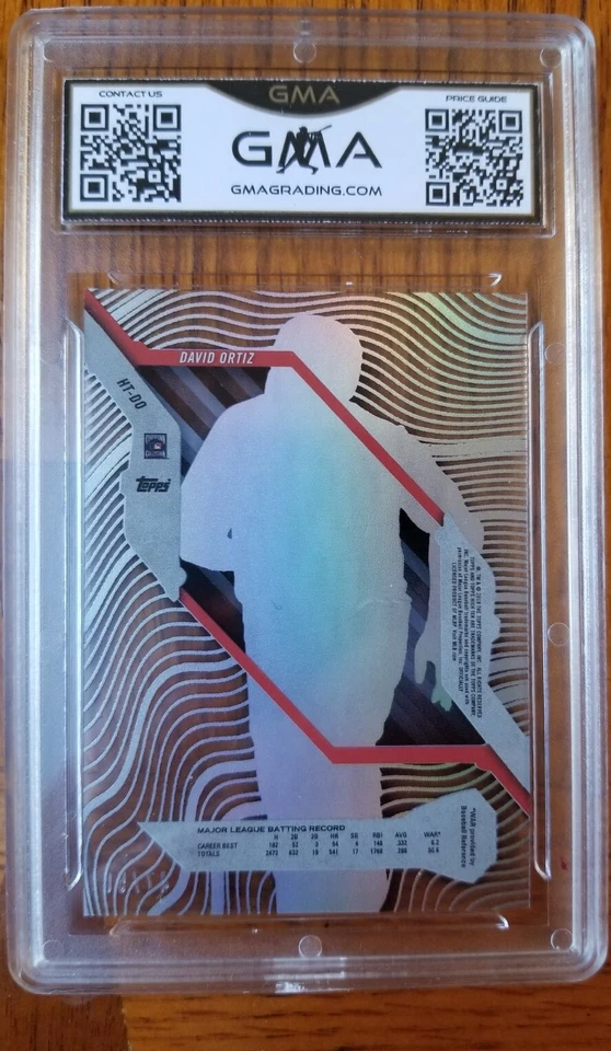 2018 Topps High Tek David Ortiz Black /50 GMA 10 Boston Red Sox Twins - Image 2 of 4