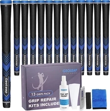 Geoleap Golf Grips Set of 13- Soft Golf Club Grips,Reduce Taper Design Provides 
