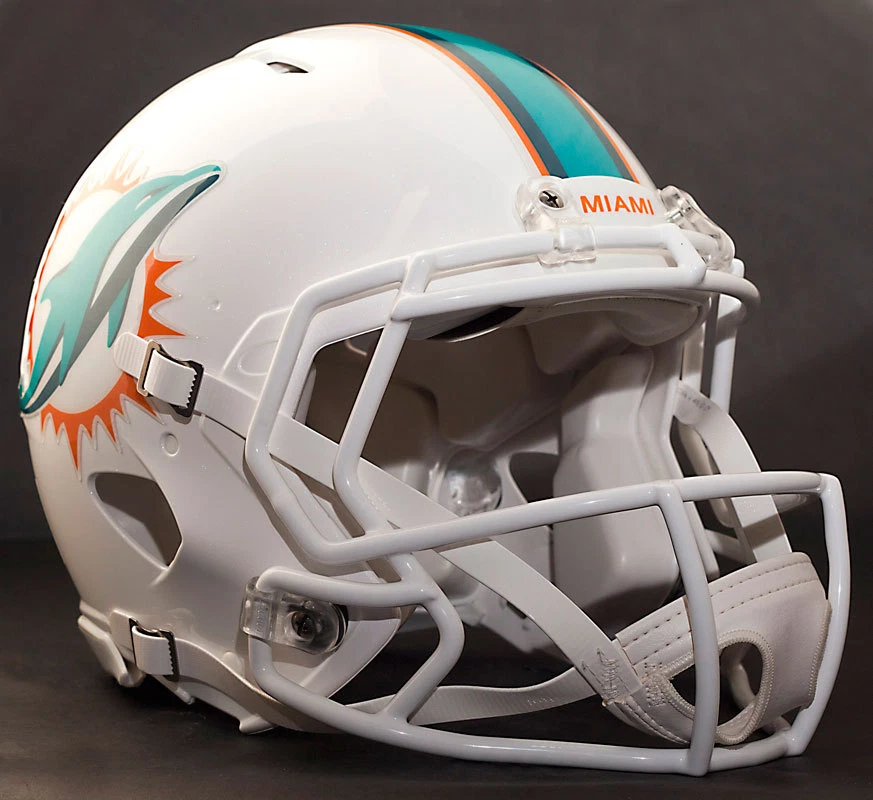 Máscara facial capacete de futebol americano Miami Dolphins NFL Riddell Speed (Odell Beckham Jr.) - Imagem 4 de 4