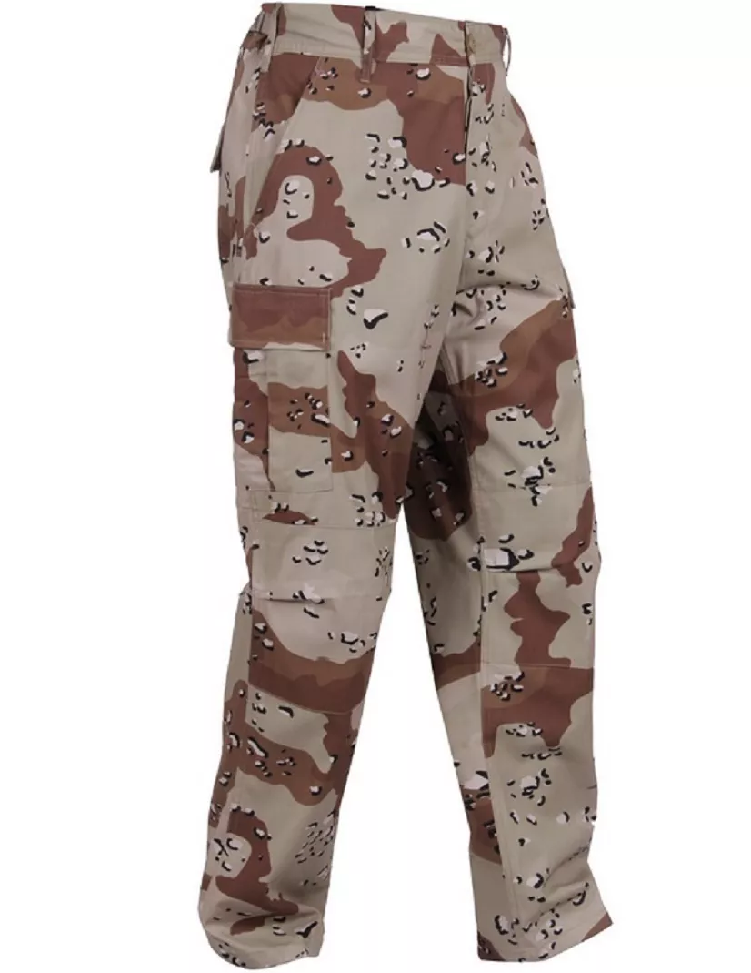 6 Color Chocolate Chip DESERT Camo BDU Cargo Pants Gulf War Paintball Navy  Army