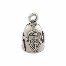 Guardian Bell, Police, Badge, Shield, Motorcycle, Good Luck Bell, .75" x 1"