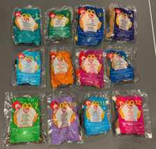 1999 McDonalds Happy Meal Mini TY Teenie Beanie babies Complete Set of 12 - New