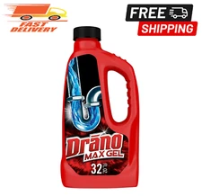Drano Max Gel Drain Clog Remover and Cleaner for Shower or Sink Drains, Unclogs
