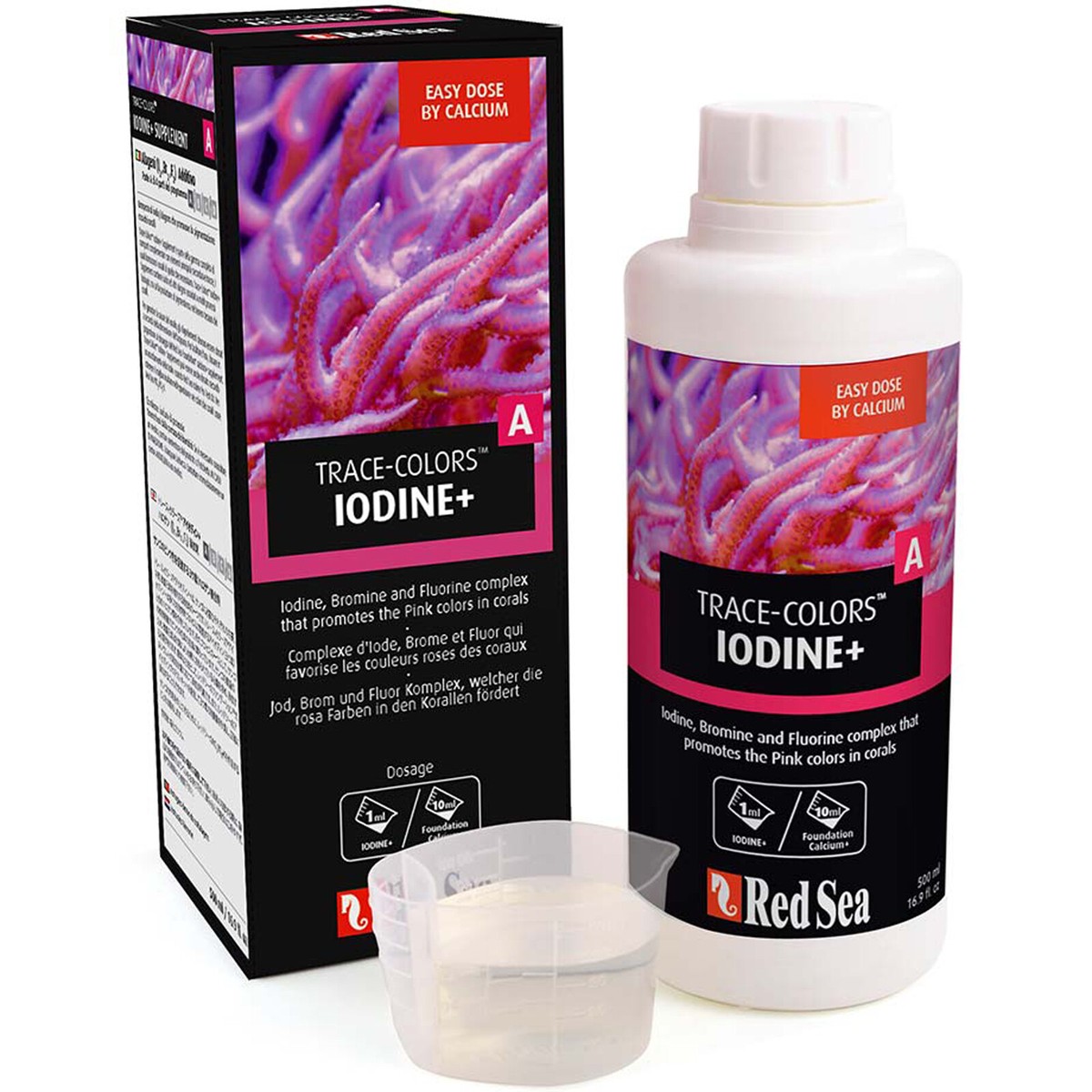 Red Sea Trace Colors ABCD Pro Pack 4x 500mL Complete Coral
