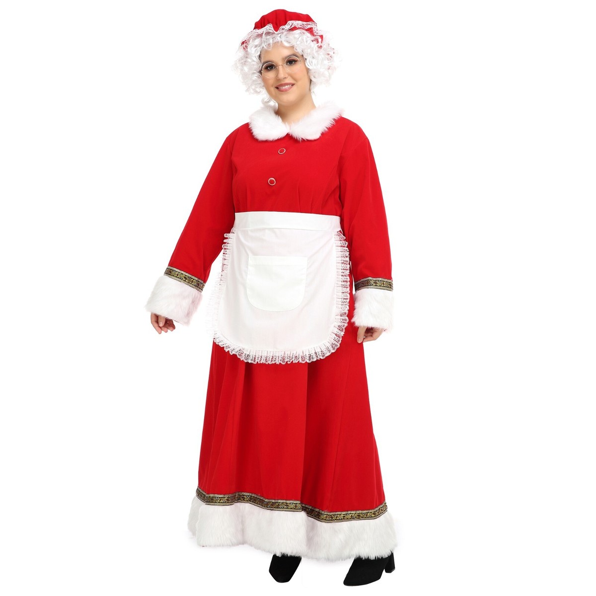 long mrs claus dress Mrs claus christmas dress