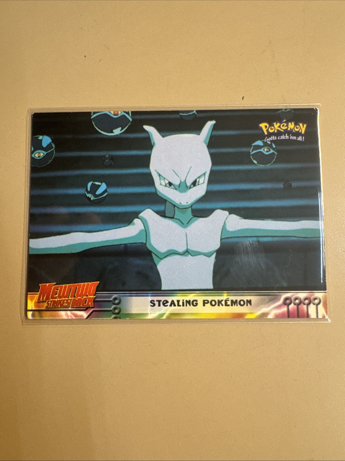 Pokemon Card STEALING POKEMON #27 Mewtwo Strikes Back Topps