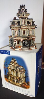 レア　Department 56　ハウスライト　消防署　ビンテージ Dept 56 Grimsly Manor Halloween Snow Village Lights & Sounds