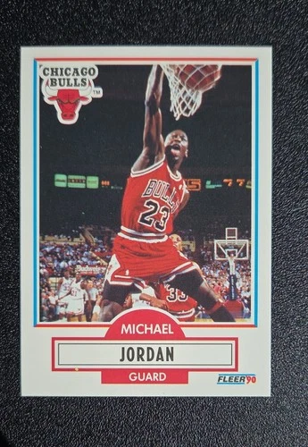 1990-91 Fleer - Michael Jordan #26 Black Line Above Biographical Information