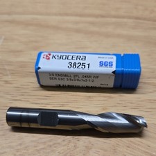 Kyocera Solid Carbide Square End Mill 3/8in 2 Flute 3/8in Shank MPN 38251