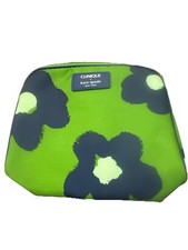 CLINIQUE X KATE SPADE GREEN NAVY MAKEUP BAG