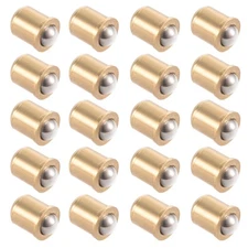 5mm Ball Dia Brass Electroplating Door Cabinet Ball Catch Latch Closures 20pcs