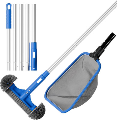 Deluxe Swimming Pool Cleaning Kit Including Half-Deep Fine Mesh Pool L
