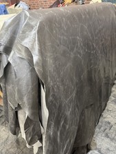 DISTRESSED GRAY TOP GRAIN COWHIDE LEATHER HIDE 100 GENUINE LEATHER   50 SQ. FT