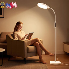 Happy Light Therapy Lamp 11000 Lux UV-Free Floor Sun Light w/ Touch Remote