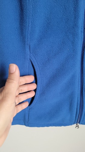 Lands End Women’s XS 2-4 Fleece Vest Blue Lightweight Thermcheck - Picture 3 of 9
