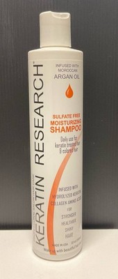 Keratin Research Sulfate Free Moisturizing Shampoo Moroccan Argan Oil 10oz