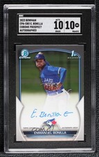 2023 Bowman Chrome Prospect Auto Enmanuel Bonilla #CPA-EBO SGC 10 GEM Auto 0aq8