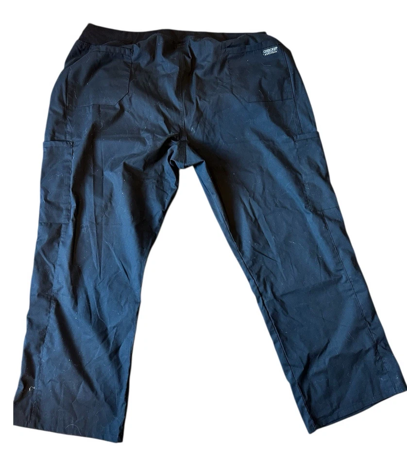 Pantalón Cherokee Workwear 2X Exfoliante Tiro Medio Pierna Recta Carga Pequeño Negro Nuevo Foto 4 de 4