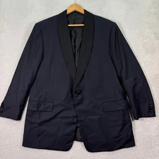 VINTAGE Hickey Freeman Tuxedo Blazer Shawl Lapel Formal Dinner Jacket Mens 44R