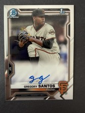 Gregory Santos Bowman Chrome 2021 Auto