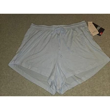 Auden Women's Blue Knit Lounge Shorts Drawstring Waist Sleepwear Comfy