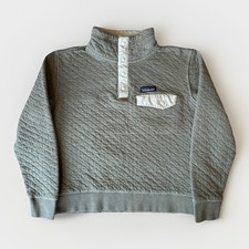 Patagonia Quilt Snap T Pullover Women's S Organic Cotton Lightweight Outerwear