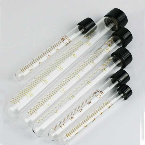 Round-bottomed Glass Tubes Chemistry High Temperature Scale Cap Sample Container - Picture 12 of 16