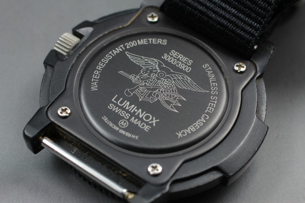 Navy Seals [N MINT] Luminox Series 3000/3900 Black Analog Mens