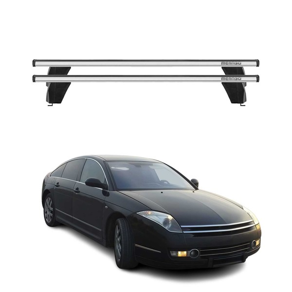 Menabo DachträGer GrundtäGer FüR Citroen C6 2005-2012 75Kg Alu Silber 2 Tlg-image