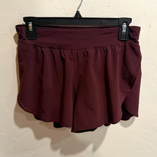 lululemon Women s Purple Athletic Shorts Size S Running Gym Elastic Waist