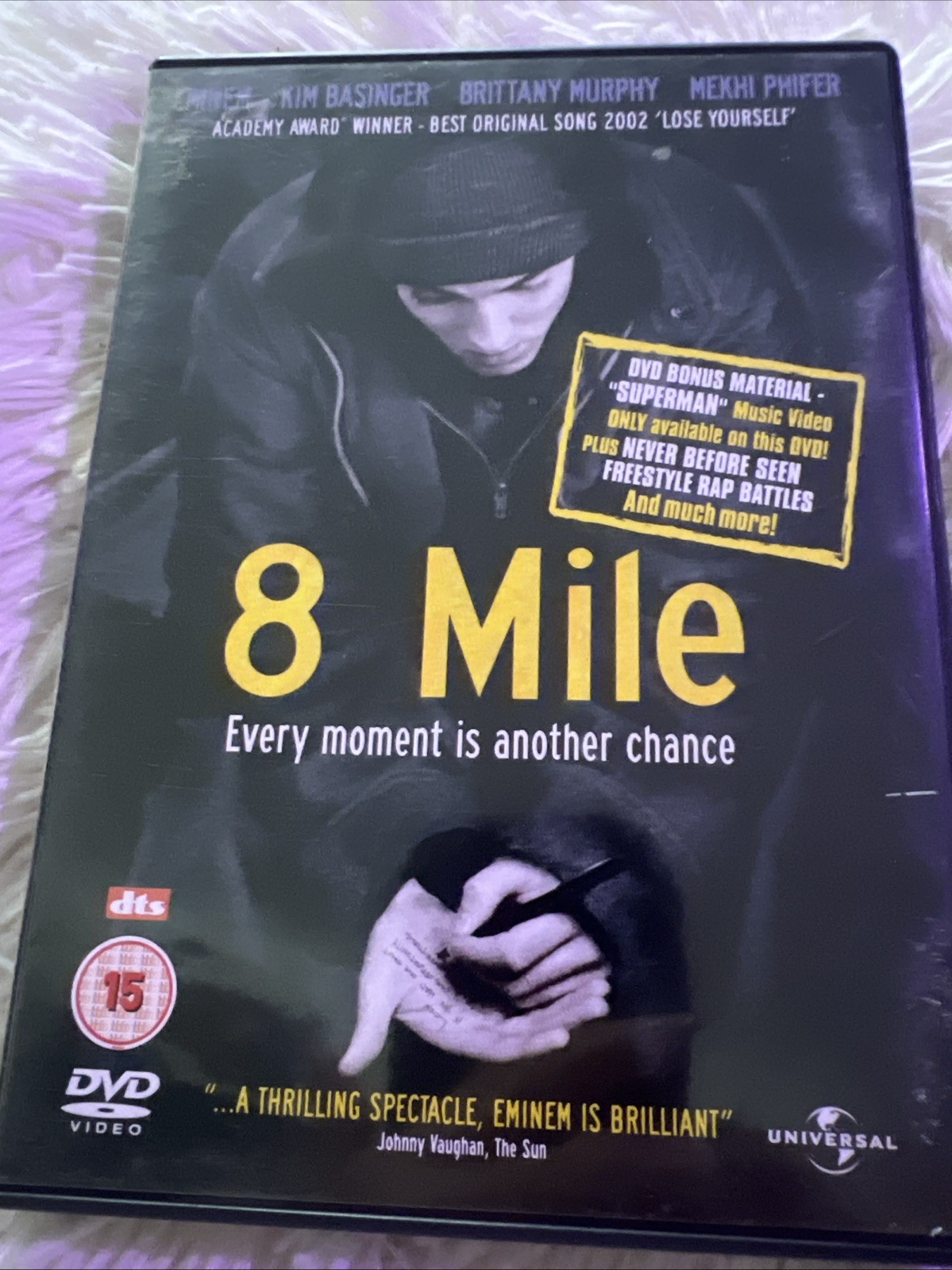 8 Mile DVD Drama 2002 Release Starring Eminem and Brittany Murphy