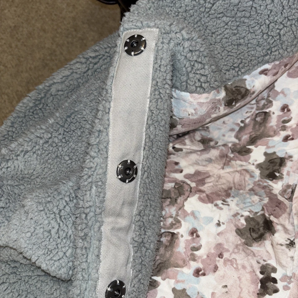 Free People Coat Tessa Teddy Longline Faux Sherpa Medium Oversized Boho Chic - Image 3 of 4